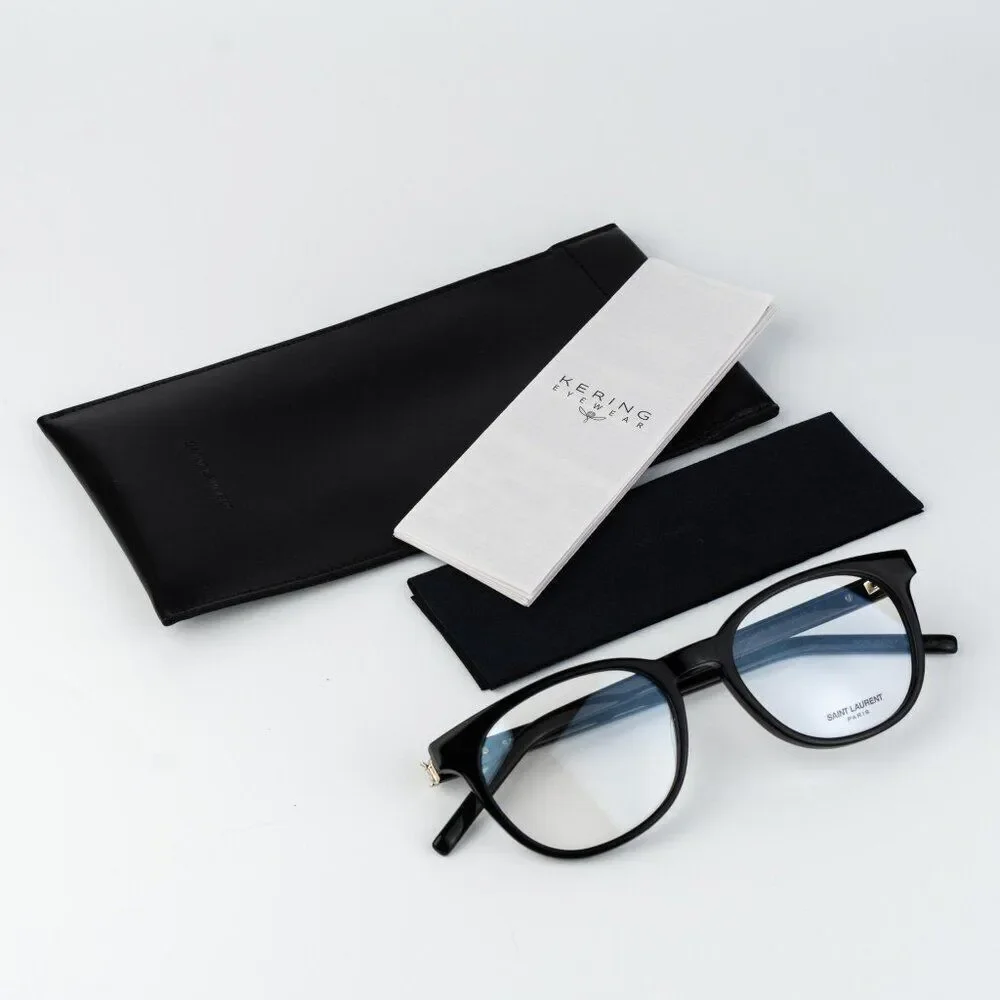 Saint Laurent Women Eyeglasses Black Square SLM111 001 NEW AUTHENTIC